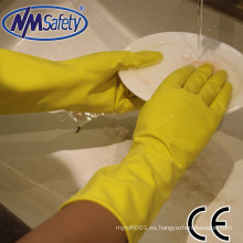 NMSAFETY guantes de lavado de platos de manga larga / guantes de látex para manos / guantes de látex